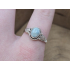 Echt zilveren ring met Larimar